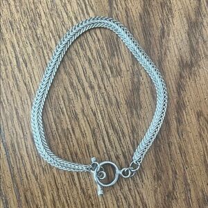 Silver Chain Anklet Bracelet